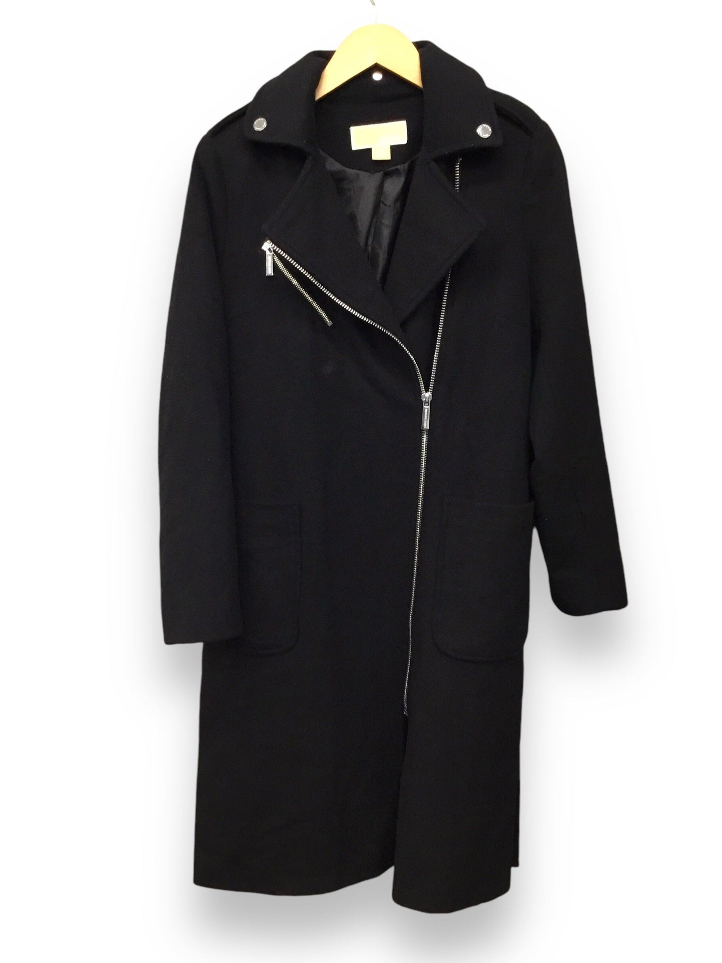 Coat Designer By Michael Kors In Black, Size: M