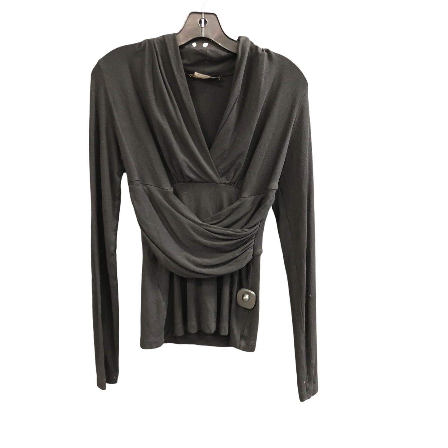 Top Long Sleeve Designer By Bcbgmaxazria In Black, Size: S