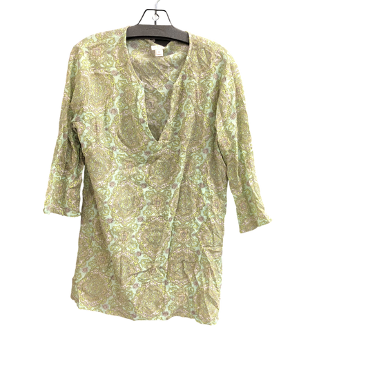 Tunic 3/4 Sleeve By J. Crew In Green, Size: M