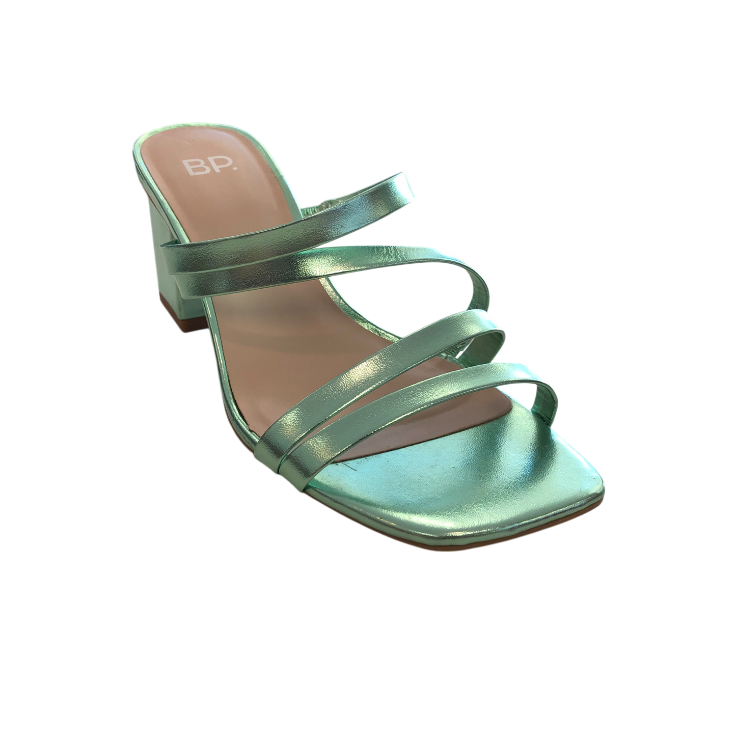 Sandals Heels Block By Bp In Green, Size: 6.5