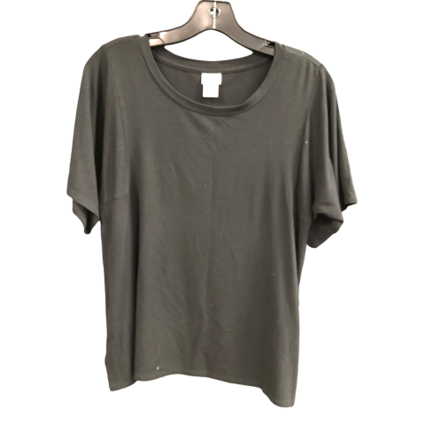 Top Short Sleeve Basic By Chicos In Black, Size: S