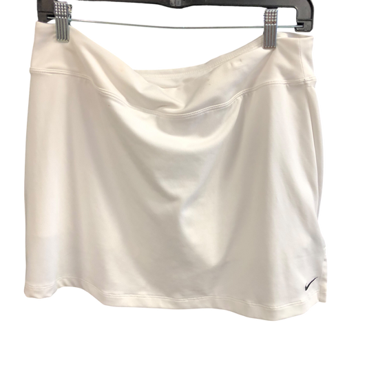 Athletic Skort By Nike In White, Size: L