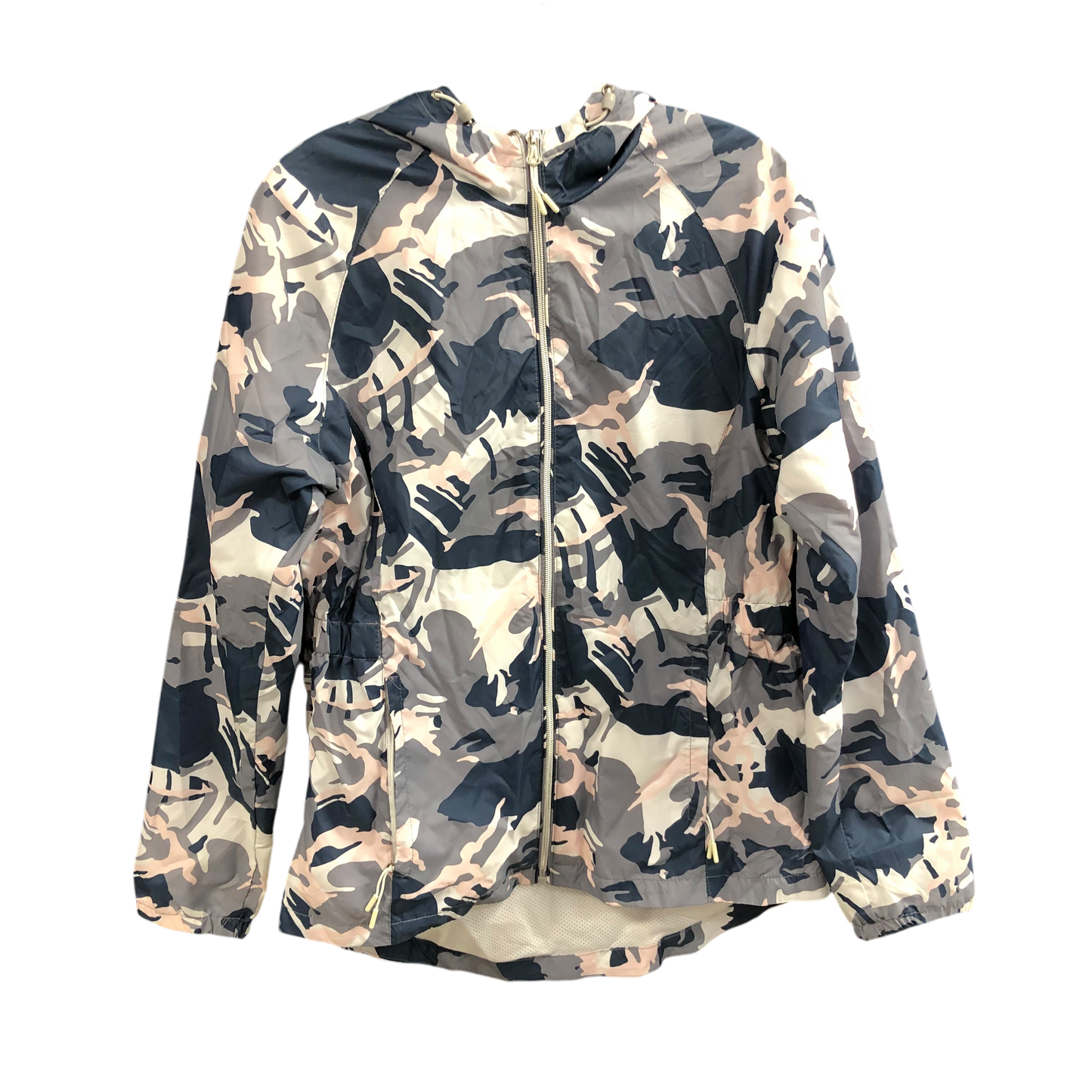 Athletic Jacket By New Balance In Camouflage Print, Size: L