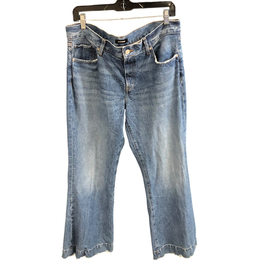 Jeans Flared By Express In Blue Denim, Size: 12