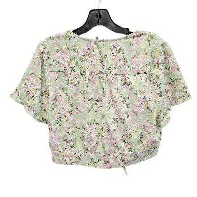 Green & Pink Top Short Sleeve Bcbgeneration, Size L