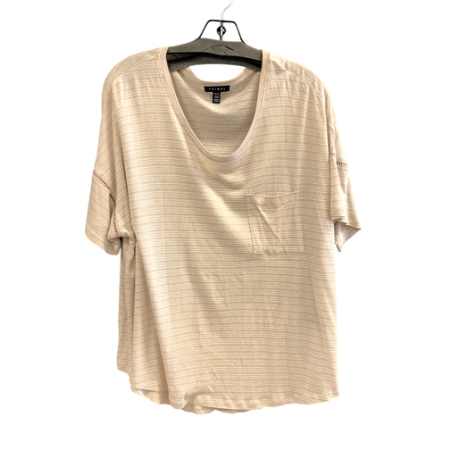 Top Short Sleeve By Tribal In Beige, Size: Xl