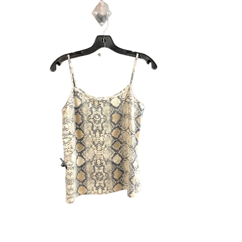 Animal Print Top Sleeveless Basic Zara, Size L