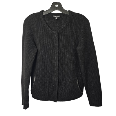 Jacket Designer By Eileen Fisher In Black, Size: Xs