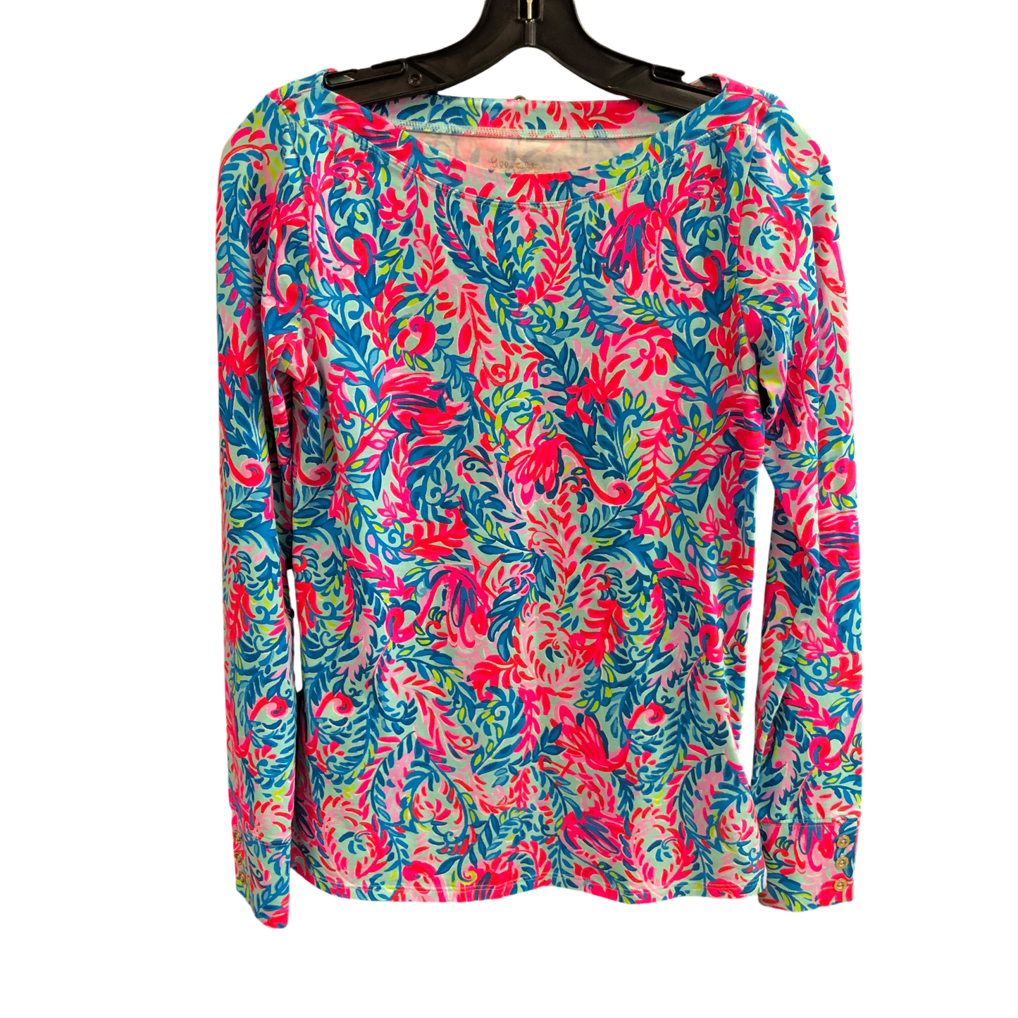 Top Long Sleeve Designer By Lilly Pulitzer In Blue, Size: S