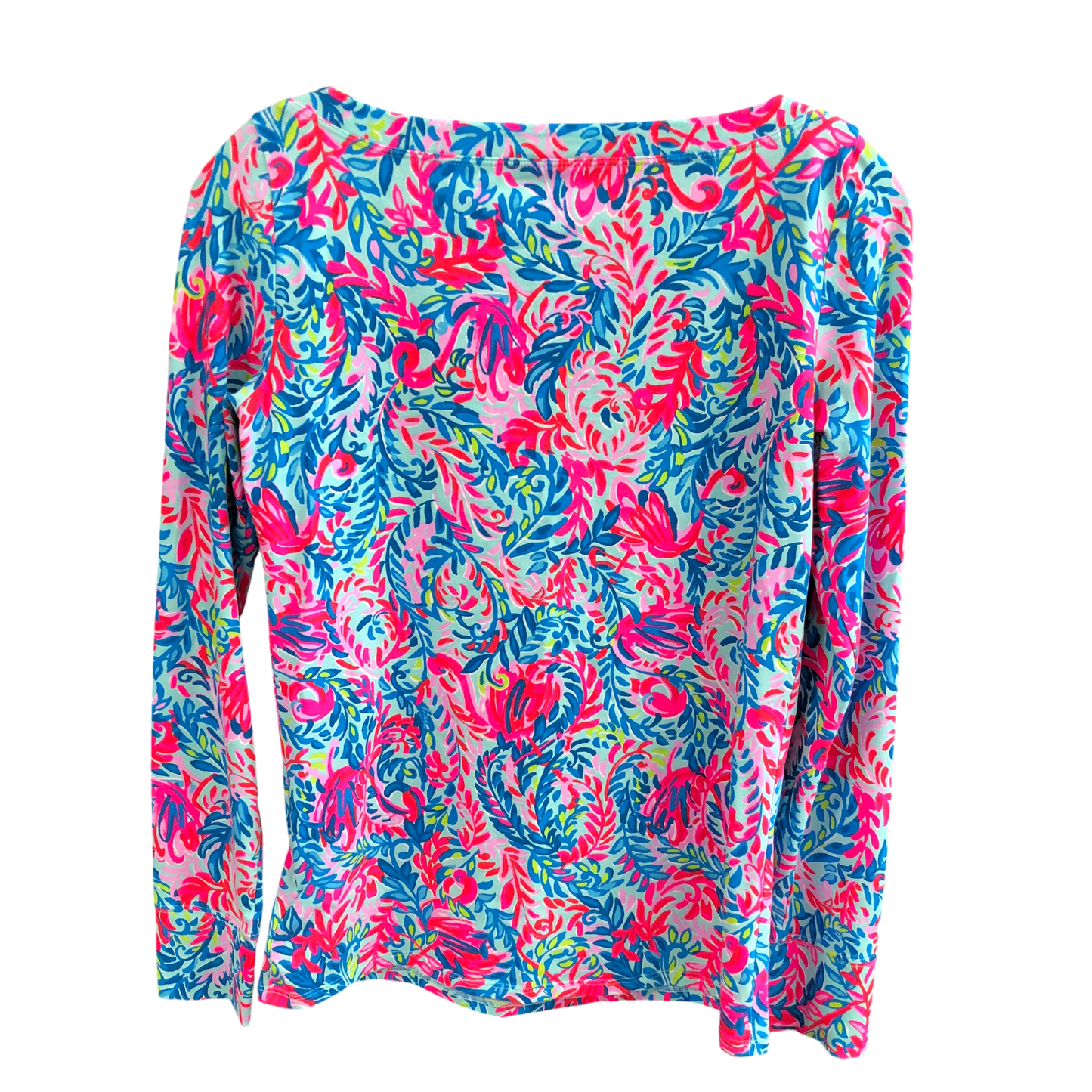 Top Long Sleeve Designer By Lilly Pulitzer In Blue, Size: S