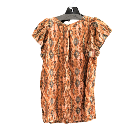 Top Short Sleeve Designer By Joie In Tan, Size: S