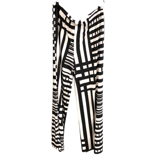 Pants Dress By Chicos In Black & White, Size: L