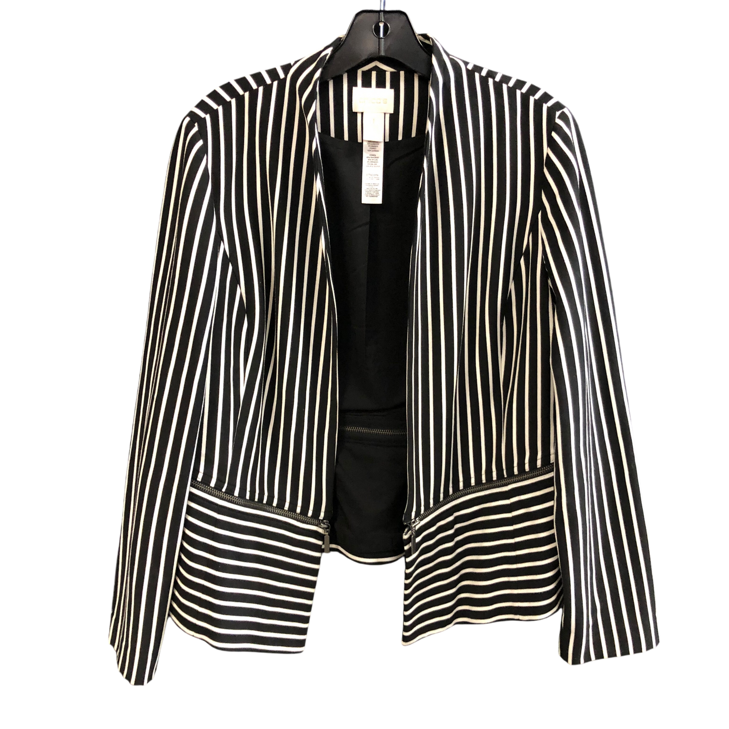 Jacket Other By Chicos In Striped Pattern, Size: M