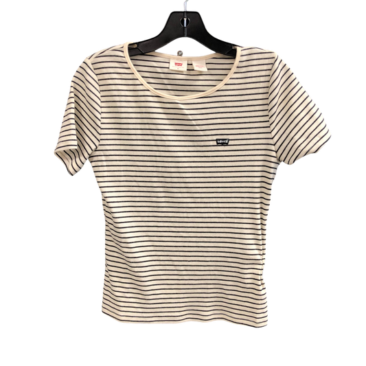 Top Short Sleeve By Levis In Striped Pattern, Size: M