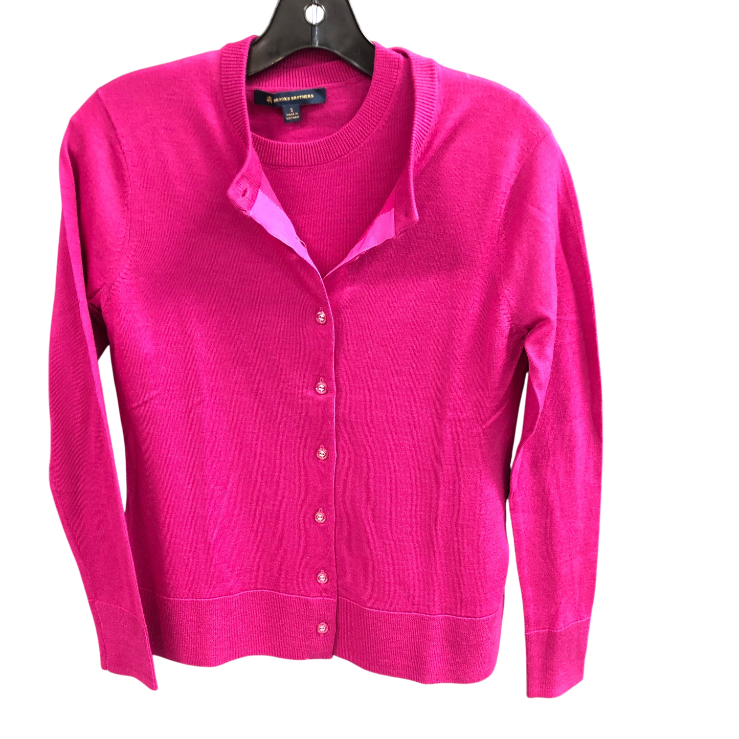 Cardigan Designer By Brooks Brothers In Pink, Size: S