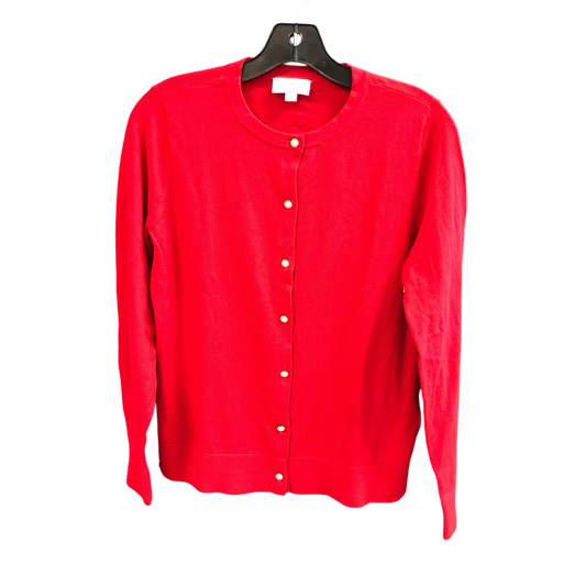 Cardigan By Loft In Red, Size: M