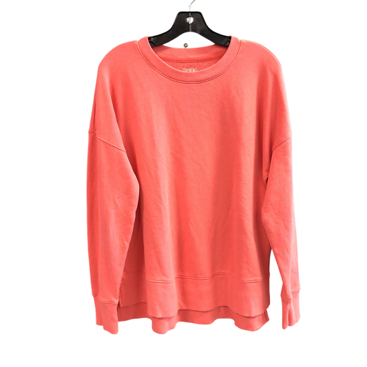 Sweatshirt Crewneck By Time And Tru In Coral, Size: M