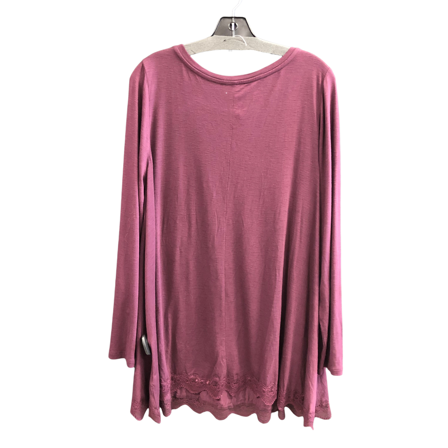 Top Long Sleeve By Lane Bryant In Burgundy, Size: 14