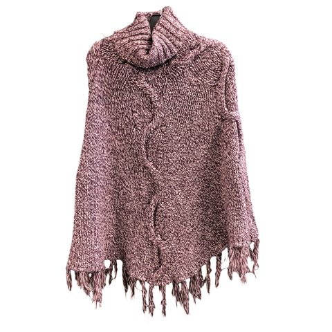 Poncho By Clothes Mentor In Purple, Size: M