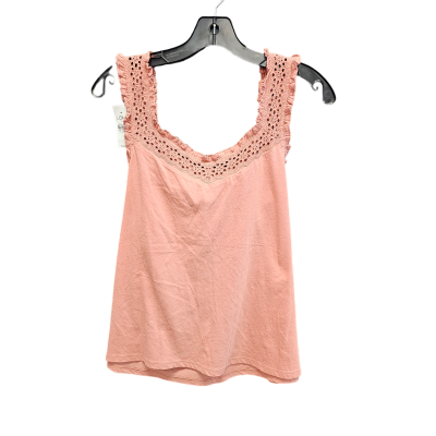 Top Sleeveless By Loft In Pink, Size: L