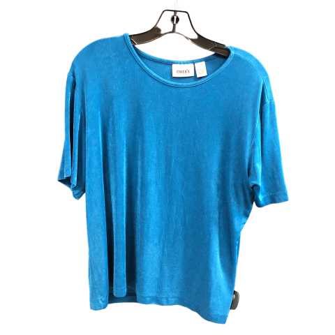 Top Short Sleeve By Chicos In Blue, Size: Xl