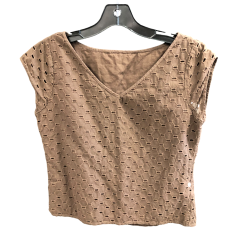 Top Sleeveless By Isaac Mizrahi In Brown, Size: M