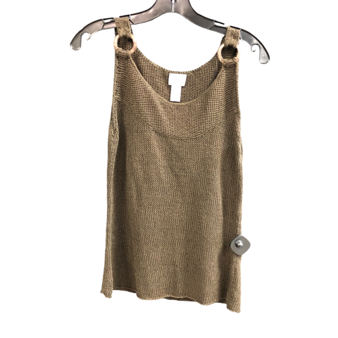 Top Sleeveless By Chicos In Brown, Size: M