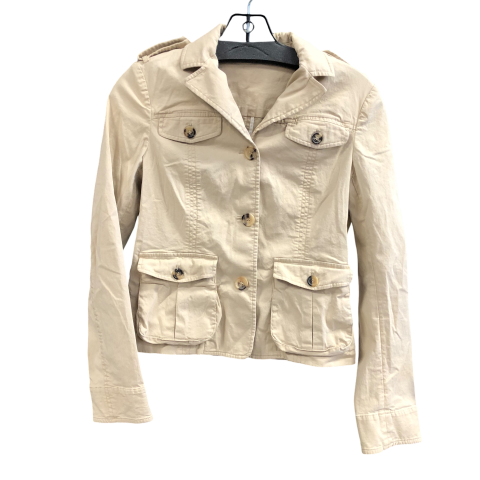 Jacket Designer By Theory In Beige, Size: 4