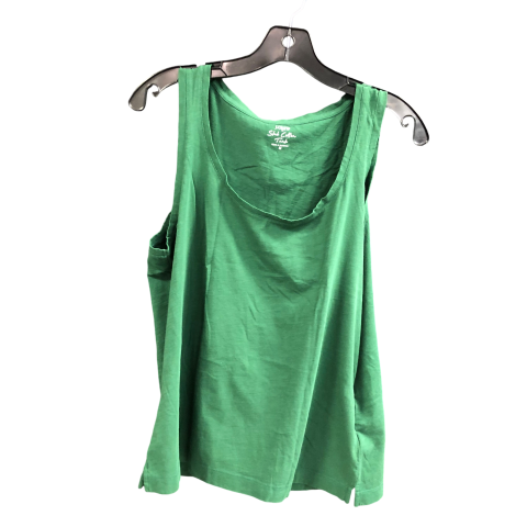 Top Sleeveless Basic By J. Crew In Green, Size: M