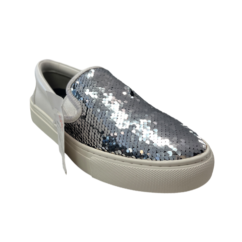 Shoes Designer By Tory Burch In Silver, Size: 7.5