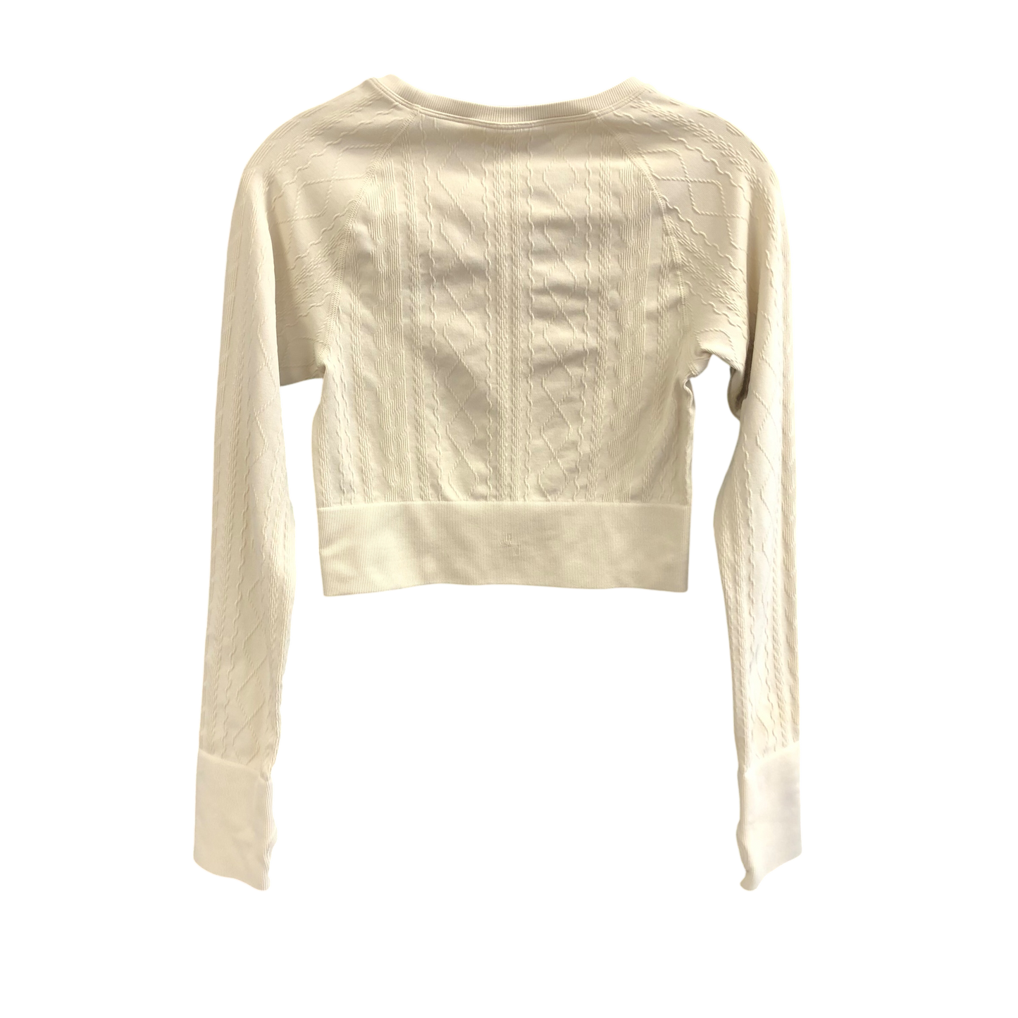 Athletic Top Long Sleeve Crewneck By Target In Cream, Size: S