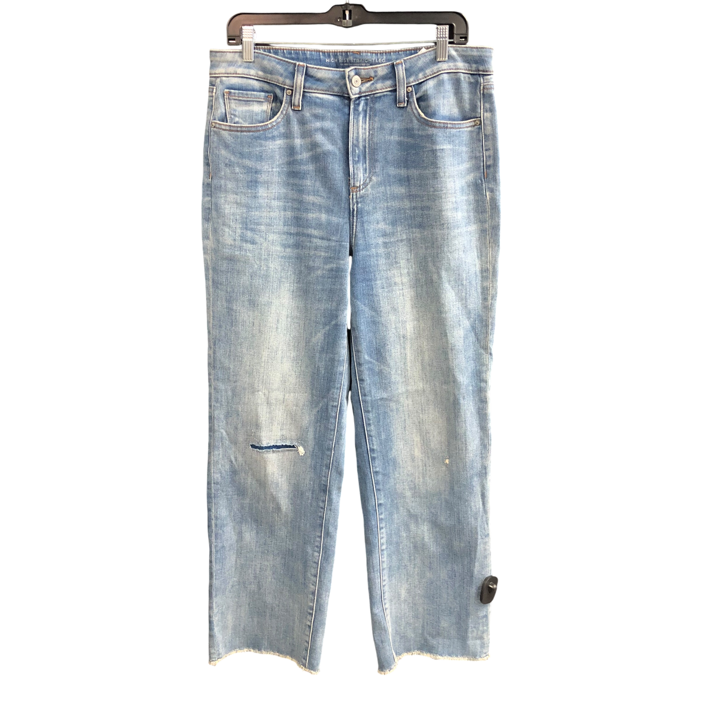 Jeans Straight By Chicos In Blue Denim, Size: 10