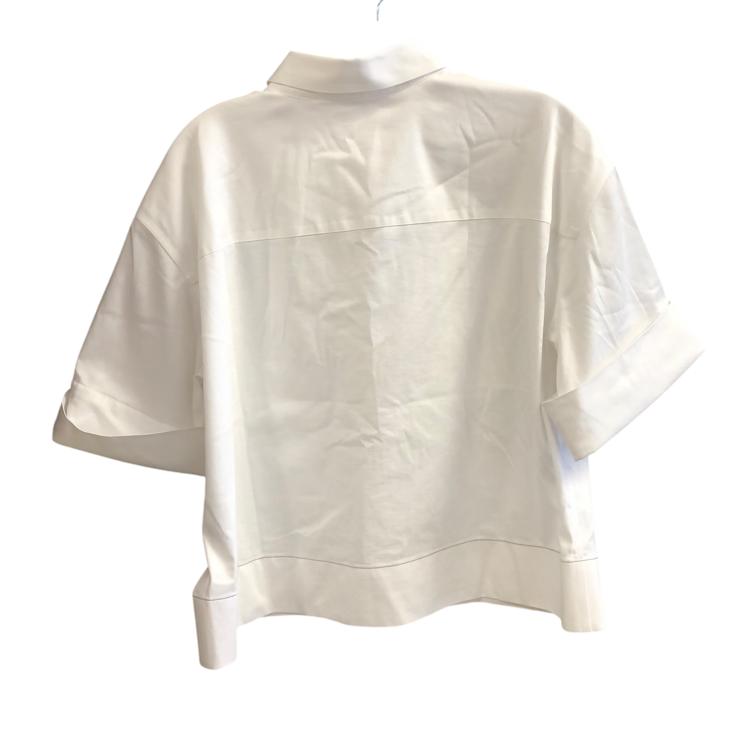 Top Short Sleeve By Chicos In White, Size: M