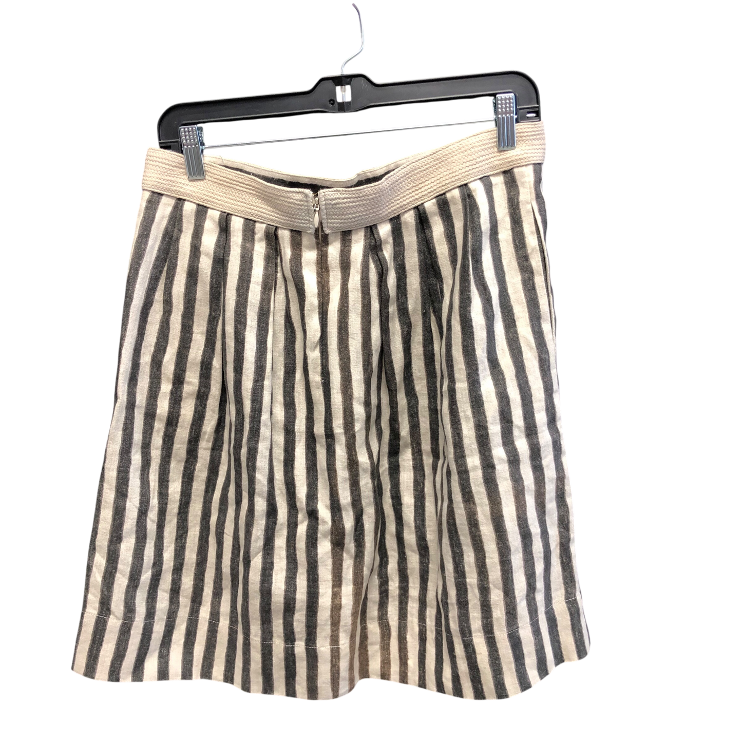 Skirt Mini & Short By Loft In Striped Pattern, Size: 8