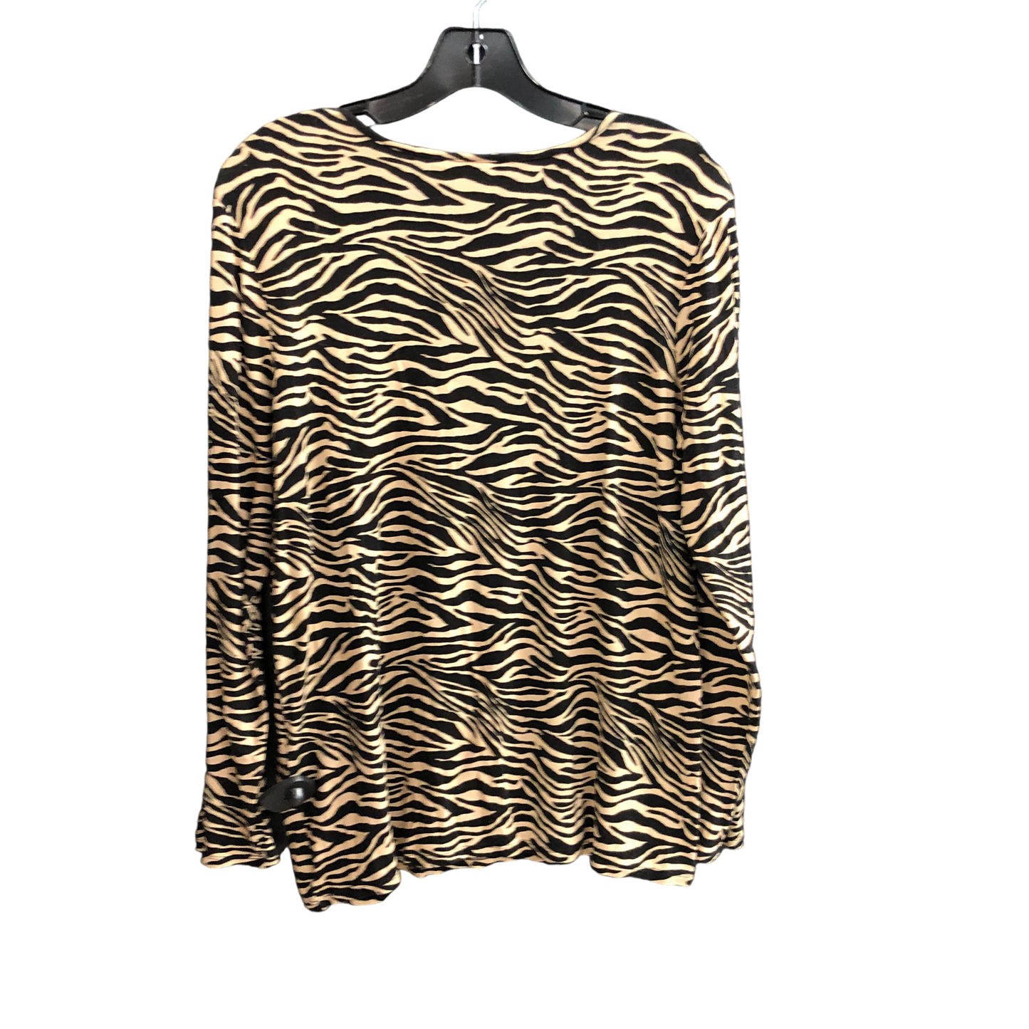 Top Long Sleeve By Chicos In Animal Print, Size: L