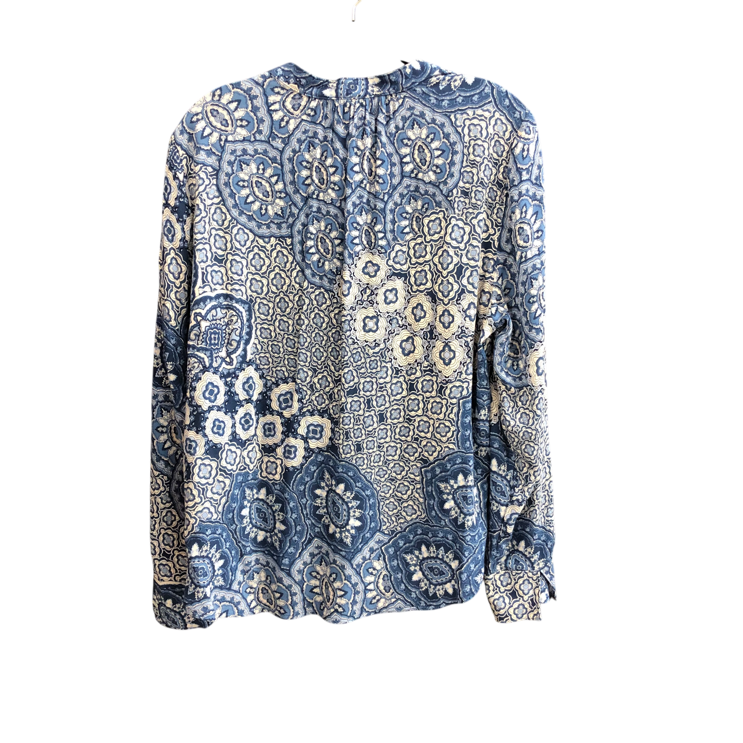 Top Long Sleeve By H&m In Blue & White, Size: 4