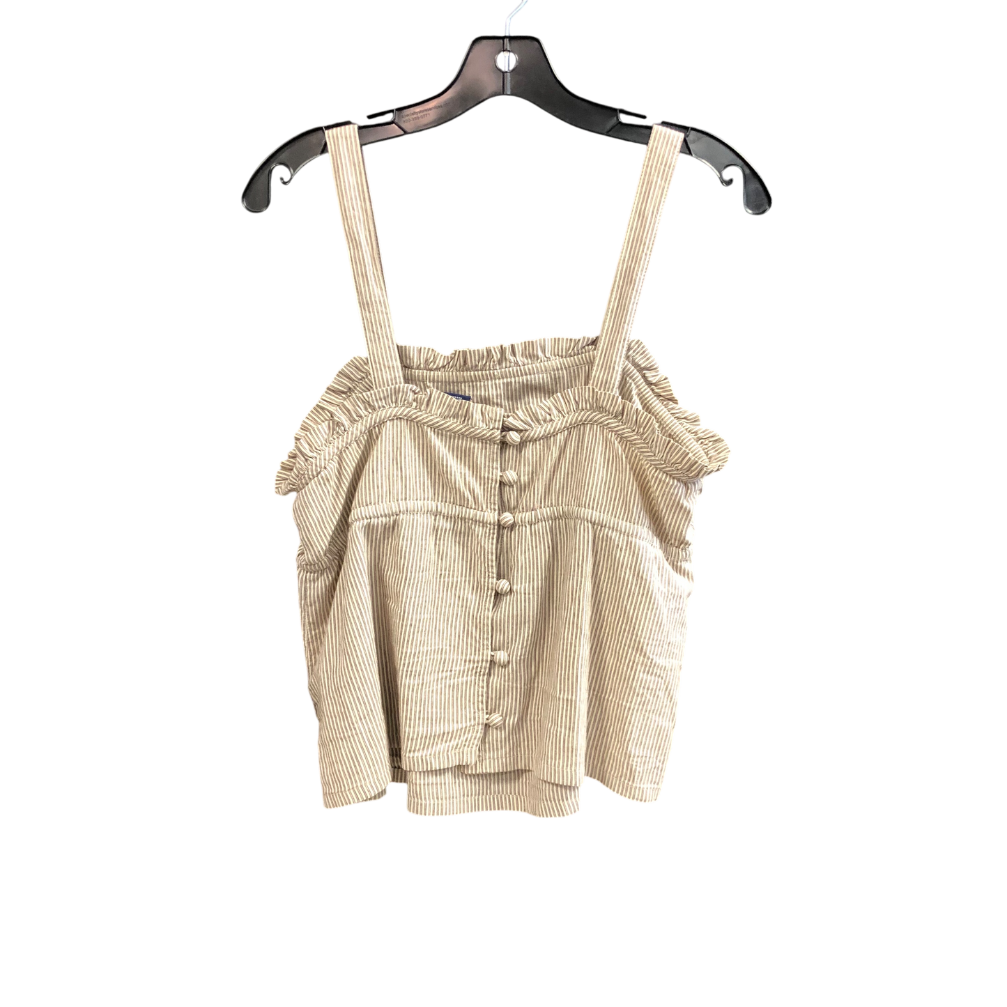 Top Sleeveless By Gap In Beige, Size: M