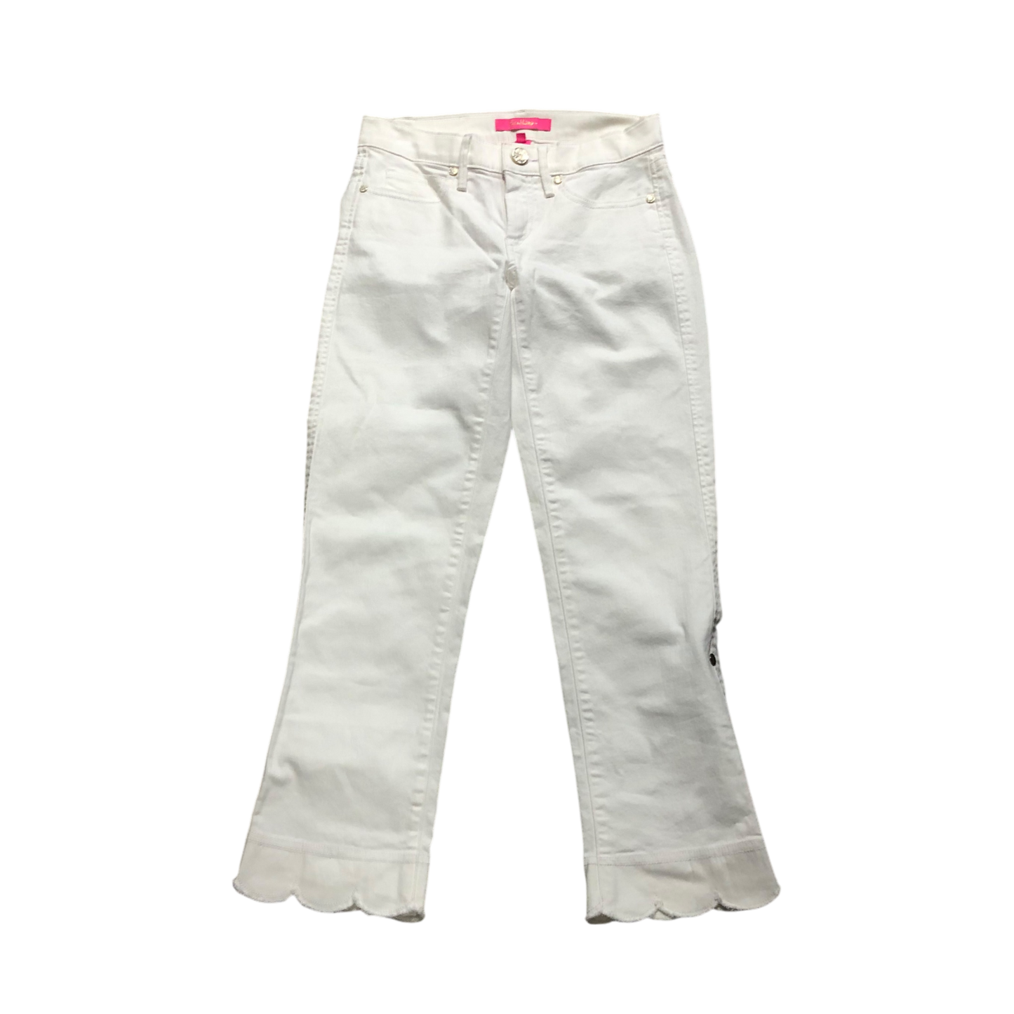 Jeans Designer By Lilly Pulitzer In White, Size: 0