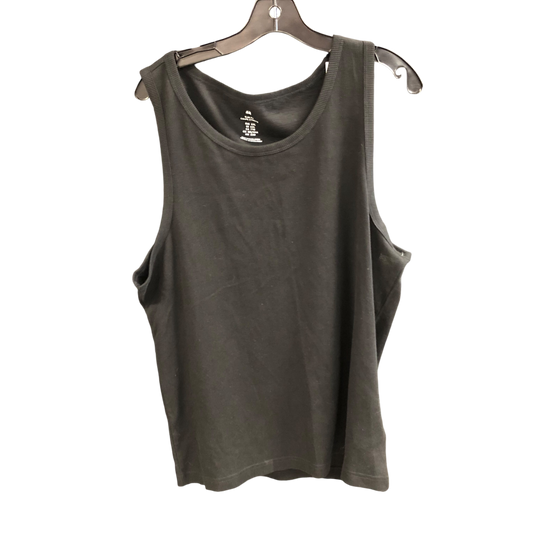 Top Sleeveless By H&m In Black, Size: 2x