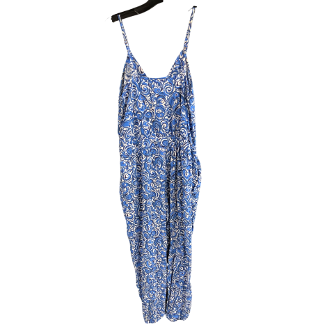 Jumpsuit Designer By Lilly Pulitzer In Blue & White, Size: S