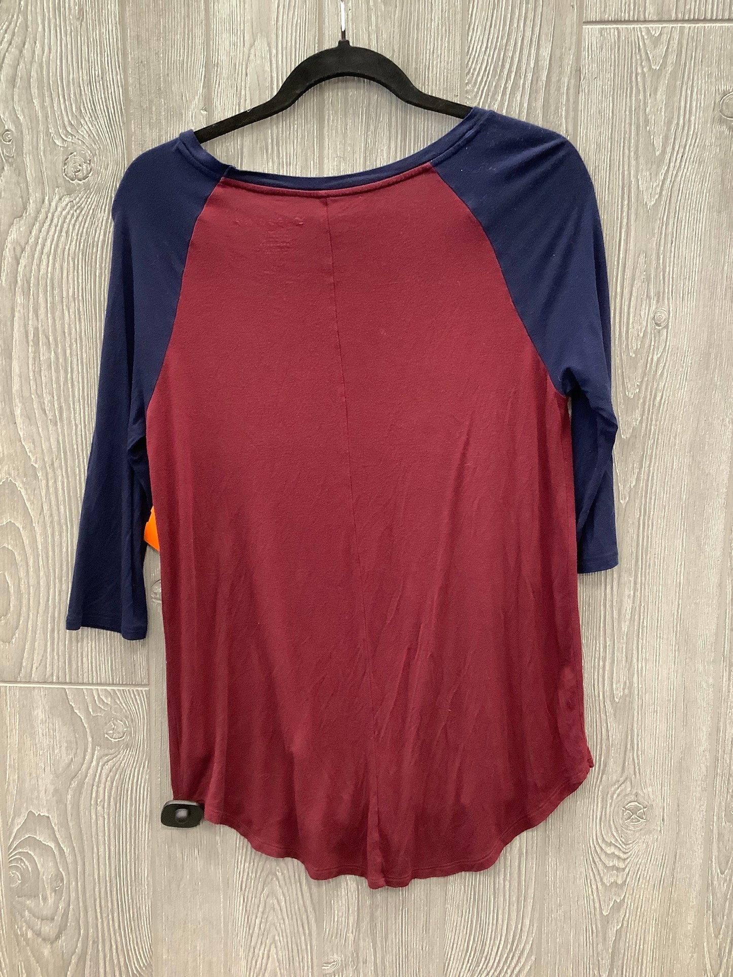 Top 3/4 Sleeve By American Eagle In Navy, Size: Xs