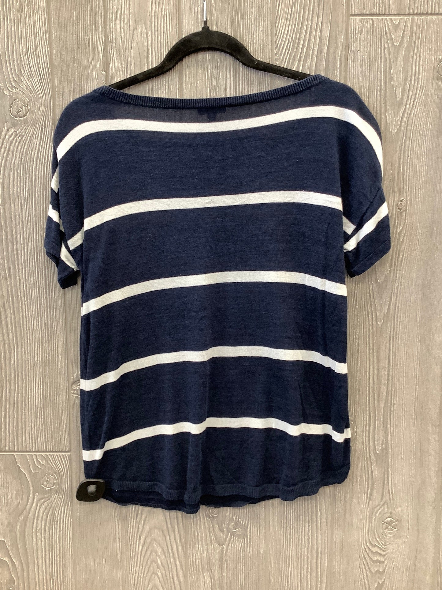 Top Short Sleeve By Talbots In Navy, Size: S