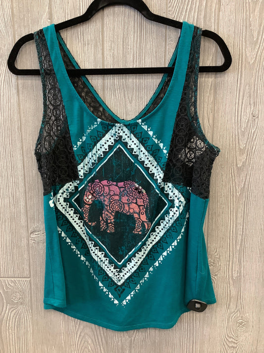 Top Sleeveless By Maurices In Green, Size: L