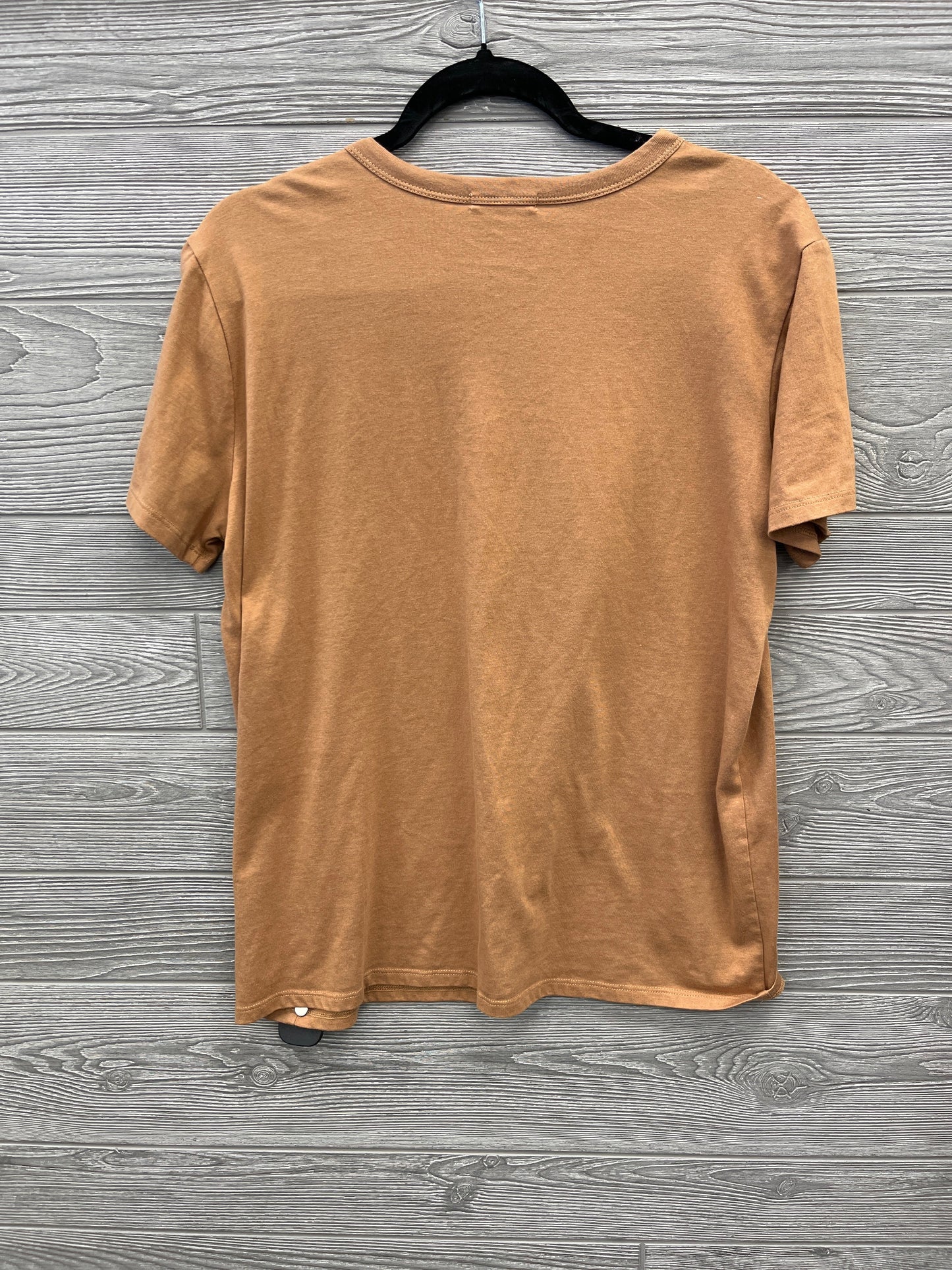 Top Short Sleeve By Maurices In Brown, Size: M