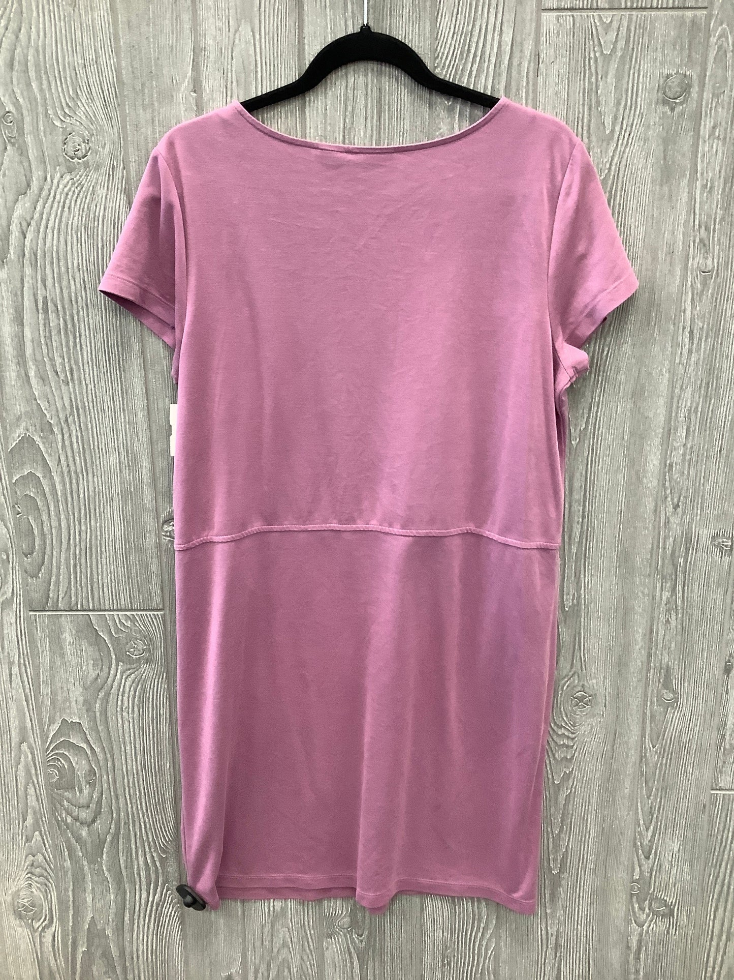 Purple Dress Casual Short Tahari By Arthur Levine, Size L