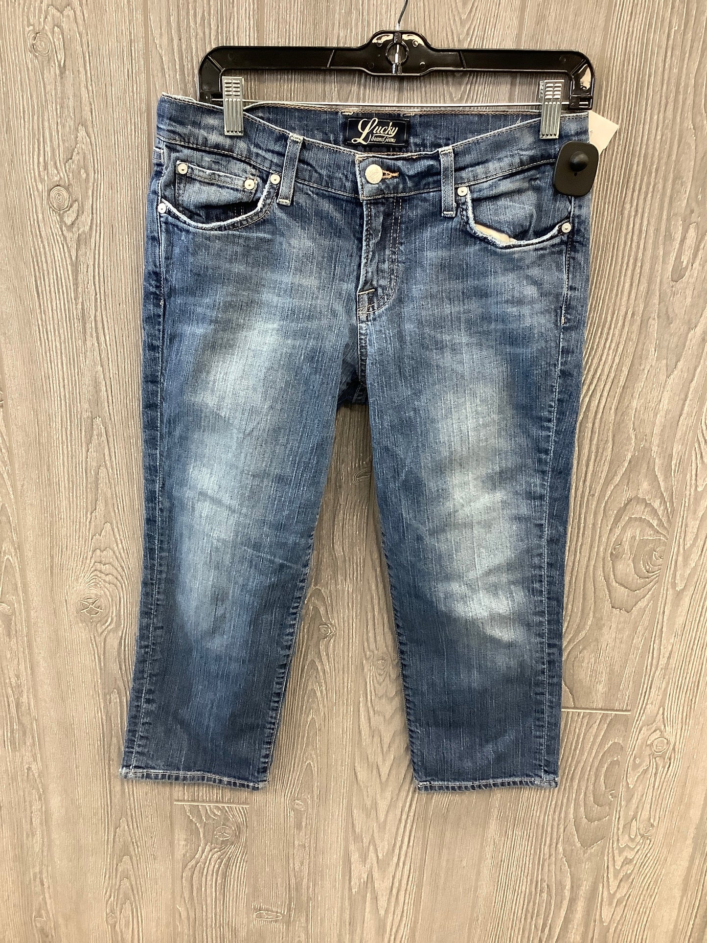 Capris By Lucky Brand In Blue Denim, Size: 8