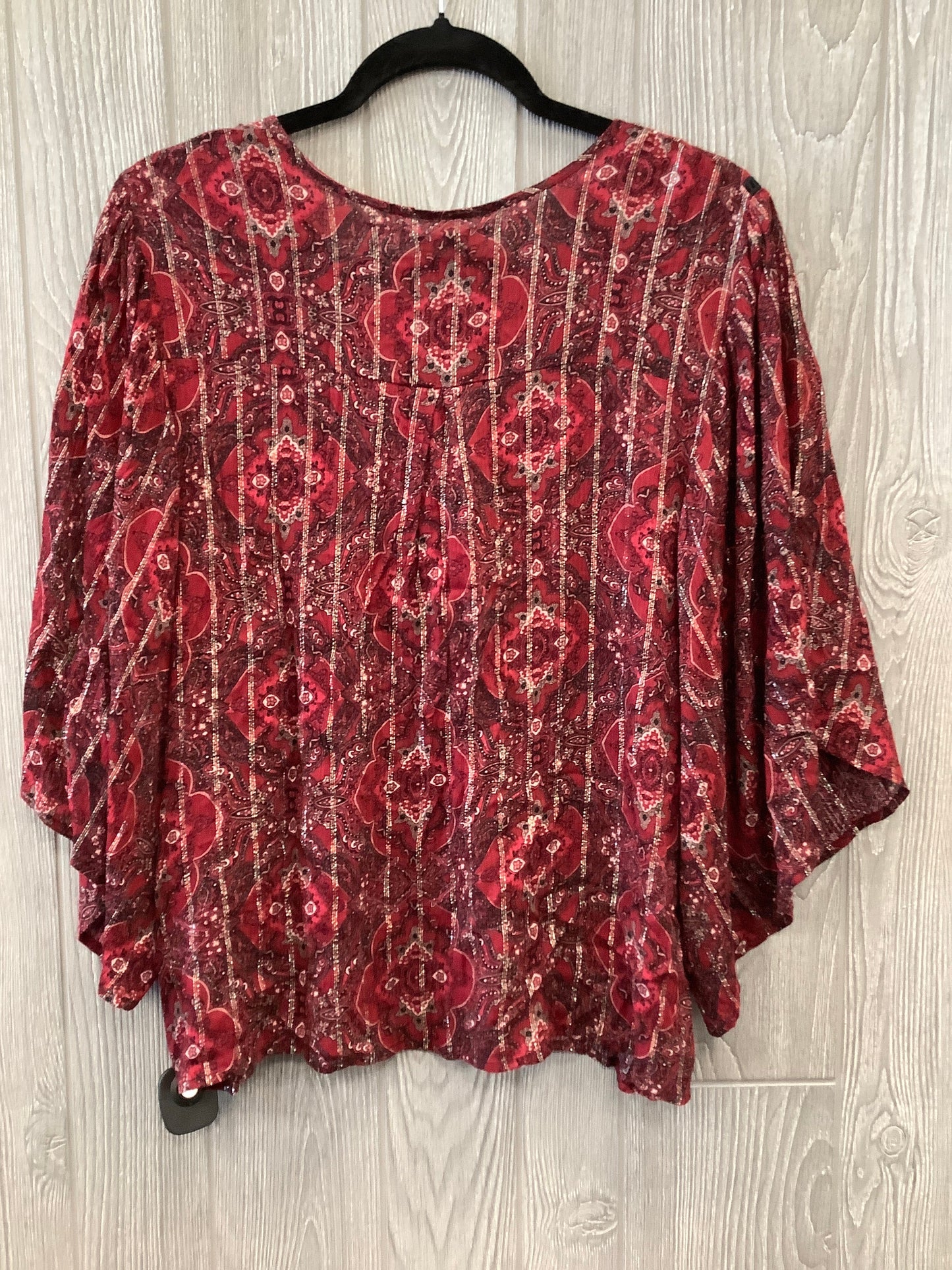 Top 3/4 Sleeve By Maurices In Red, Size: M