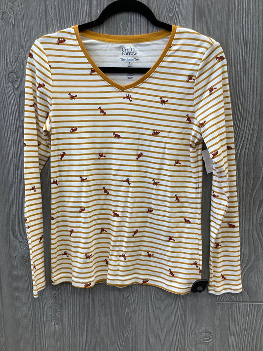 Top Long Sleeve By Croft And Barrow In Yellow, Size: S