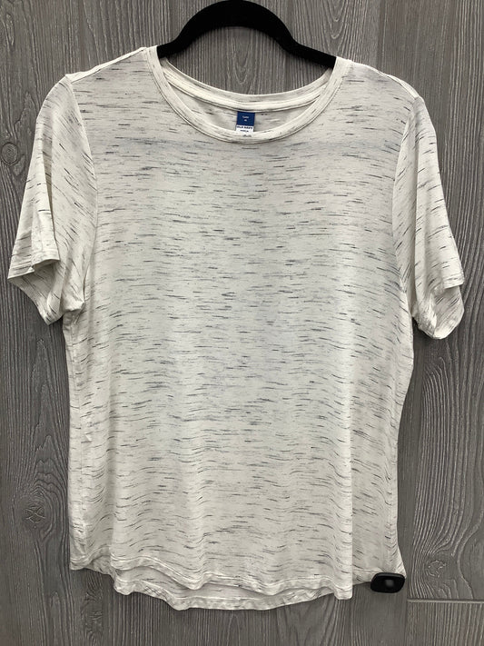 Top Short Sleeve By Old Navy In Cream, Size: M