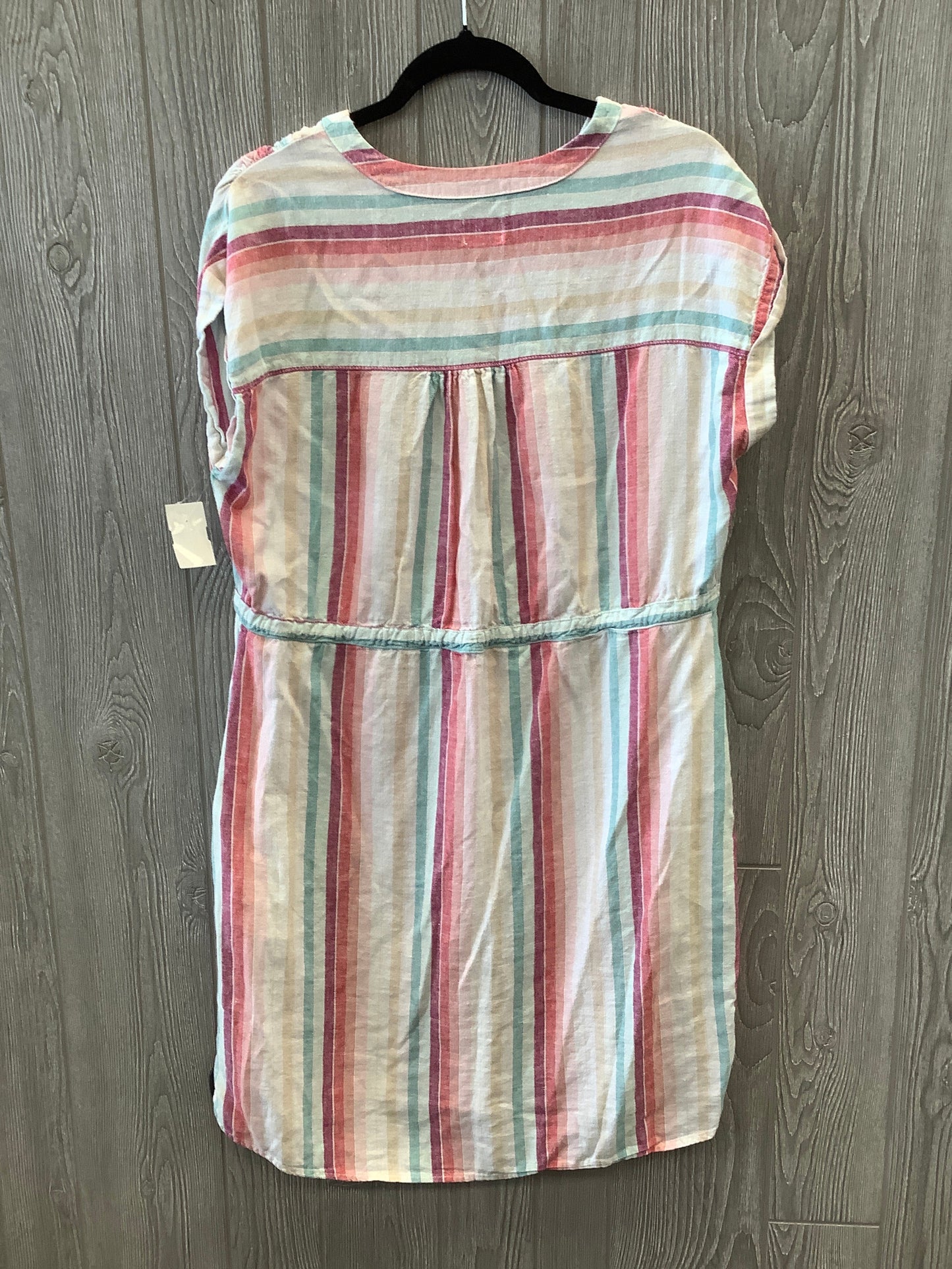 Dress Casual Midi By Time And Tru In Striped Pattern, Size: M